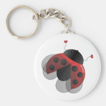 Ladybug with Open Wings keychains