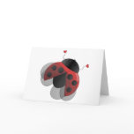 Ladybug with Opern Wings Card
