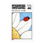 ladybugdaisy postage stamp