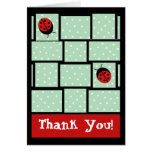 ladybugribbonweave, Thank You! Card