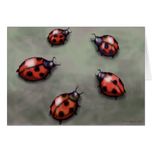 Ladybugs Greeting Card