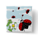 ladybugs in flight buttons