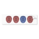 Ladybugs in Pink Blue bumper stickers by kabloo20 Ladybugs in Pink Blue bumper stickers