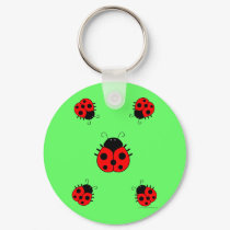 Ladybugs Keychain by ladybugland Ladybugs Keychain