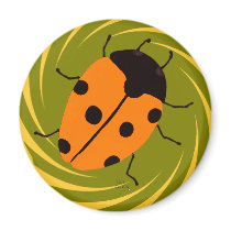 Ladybugs magnets by BugsbyMaria Ladybugs magnets