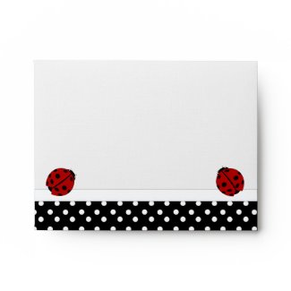 Ladybugs & Polka Dot Envelope envelope