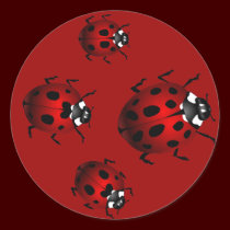 Ladybugs Stickers Red Ladybugs Stickers stickers