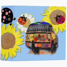Ladybugs Vinyl Binders