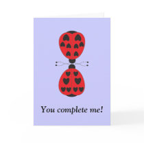 ladybugs, You complete me! cards