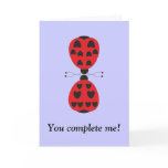 ladybugs, You complete me! cards