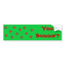 Ladybugz Pattern bumper stickers