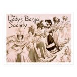 Lady's Banjo Society Postcard