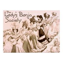 Lady's Banjo Society Poster posters