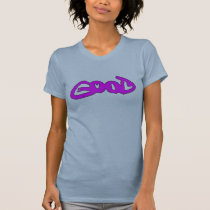 Lady's BE GOOD BE EVIL Optical Illusion T-Shirt