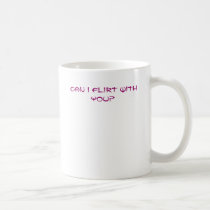 Lady's Can I flirt with you? playful mug