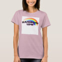 Lady's Rainbow Love Graphic Tee t-shirts