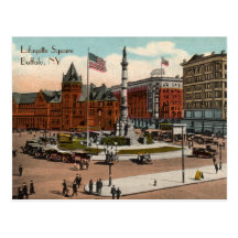 Lafayette Square Vintage Buffalo Postcard