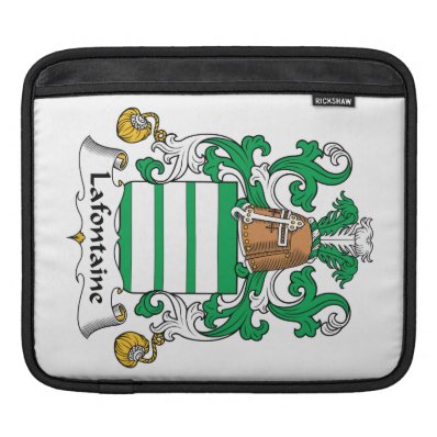 Lafontaine Family Crest Sleeve For iPads