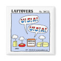 Laftovers American Cheese Cartoon Fridge Magnet by Swisstoons Laftovers American Cheese Cartoon Fridge Magnet