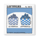 Laftovers Blueberries Cartoon Kitchen Magnet magnet