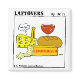 Laftovers Limburger Cartoon Fridge Magnet magnet