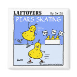 Laftovers Pears Skating Kitchen Magnet magnet
