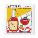 Laftovers Port Wine Cartoon Kitchen Magnet magnet