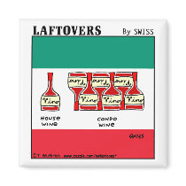 Laftovers Vino Magnet by Swisstoons Laftovers Vino Magnet