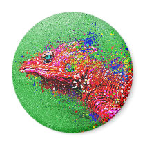 Lagarto Salpicado Refrigerator Magnets