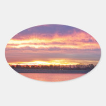 Lagerman Reservoir Sunrise Stickers