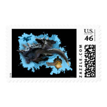 Lagiacrus chasing Hunter Stamps