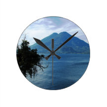 Lago Atitlan Round Clock