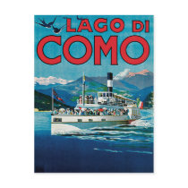 Lago Di Como Vintage Travel Poster