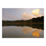 Lago en la puesta del sol comunicados personalizados