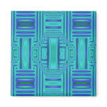 Lagoon Blue Geometric Magnet