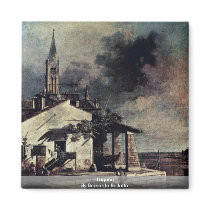 Lagoon By Bernardo Bellotto Magnets
