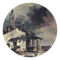 Lagoon By Bernardo Bellotto Sticker
