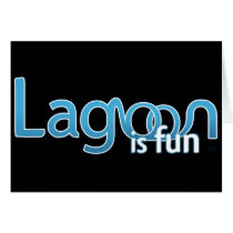Lagoon Is Fun Logo Greeting Cards