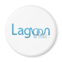 Lagoon Is Fun Logo Magnet