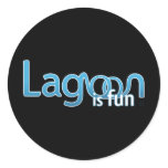 Lagoon Is Fun Logo Round Stickers