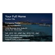 Lagoon, Mediterranean Island of Sardinia Business Card