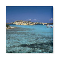 Lagoon, Mediterranean Island of Sardinia Refrigerator Magnets
