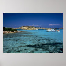 Lagoon, Mediterranean Island of Sardinia Poster