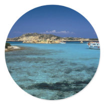 Lagoon, Mediterranean Island of Sardinia Sticker