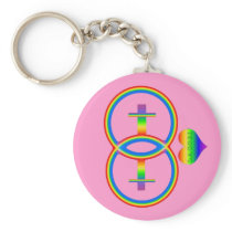 LAGOSI womyn keychain -pink keychains
