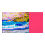 laguna beach splash personalized photo card
