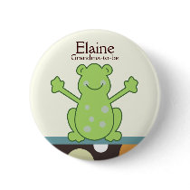 Laguna frog NAME TAG Personalized Button