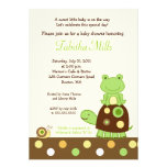 Laguna Frog & Turtle 5x7 Baby Shower Invitation #2