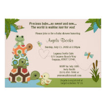 Laguna Turtle Baby Shower Invitation LTC