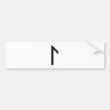 LAGUZ RUNE BUMPER STICKER